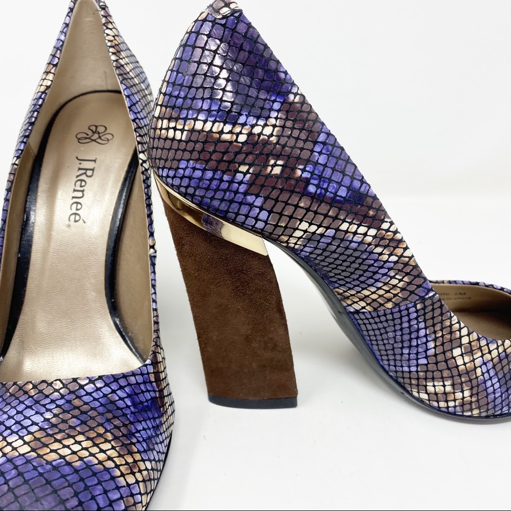 J.RENEE RATTLE SNAKE PRINT PUMP 9 - Picture 5 of 13